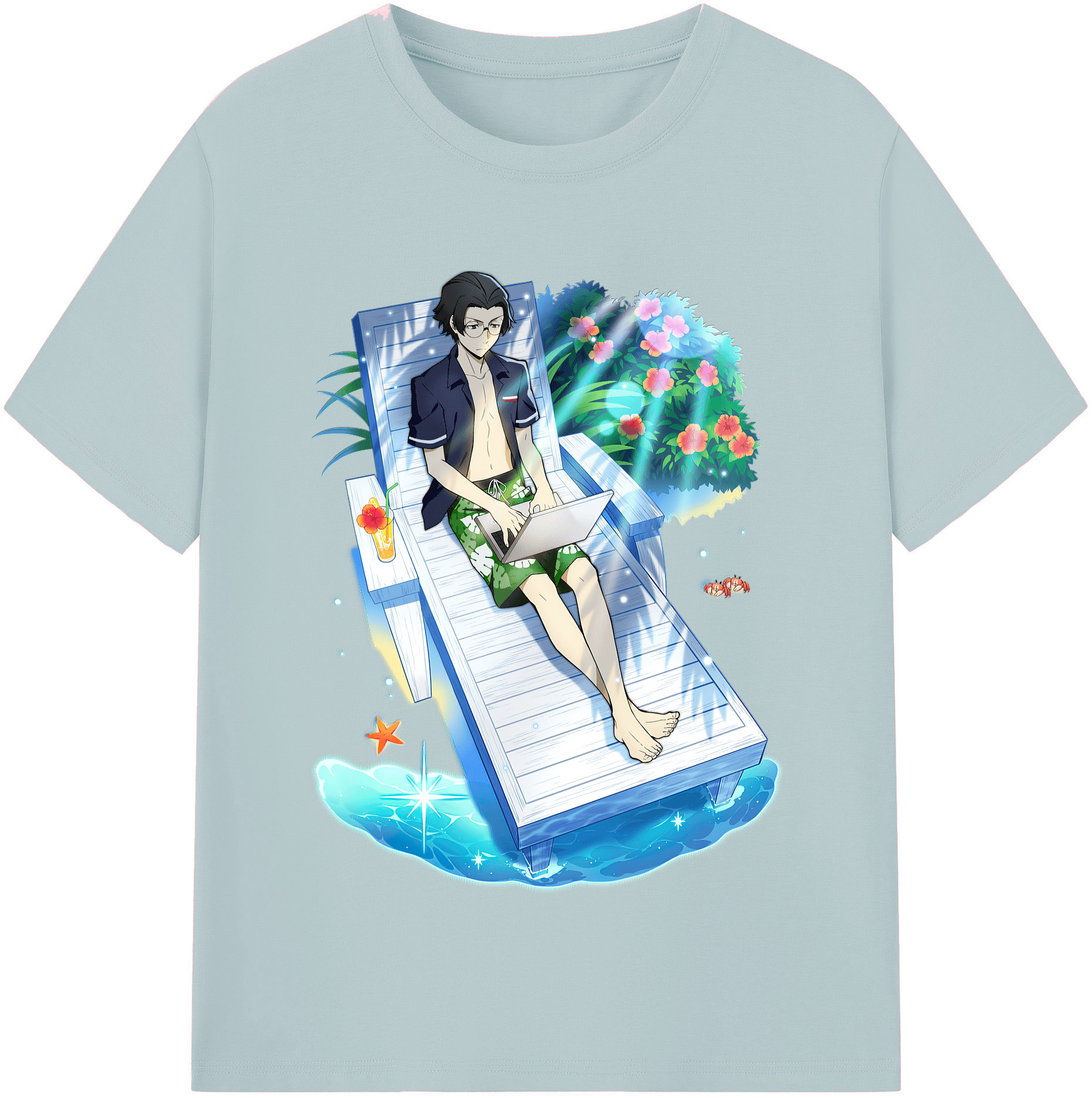 （画像用） 文豪ストレイドッグス Bungo Stray Dogs 綿100％半袖Tシャツ（フロントプリント）
